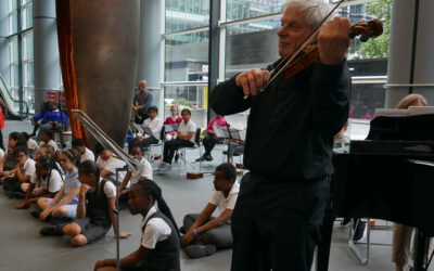 Canary Wharf concert with children from Water City Music