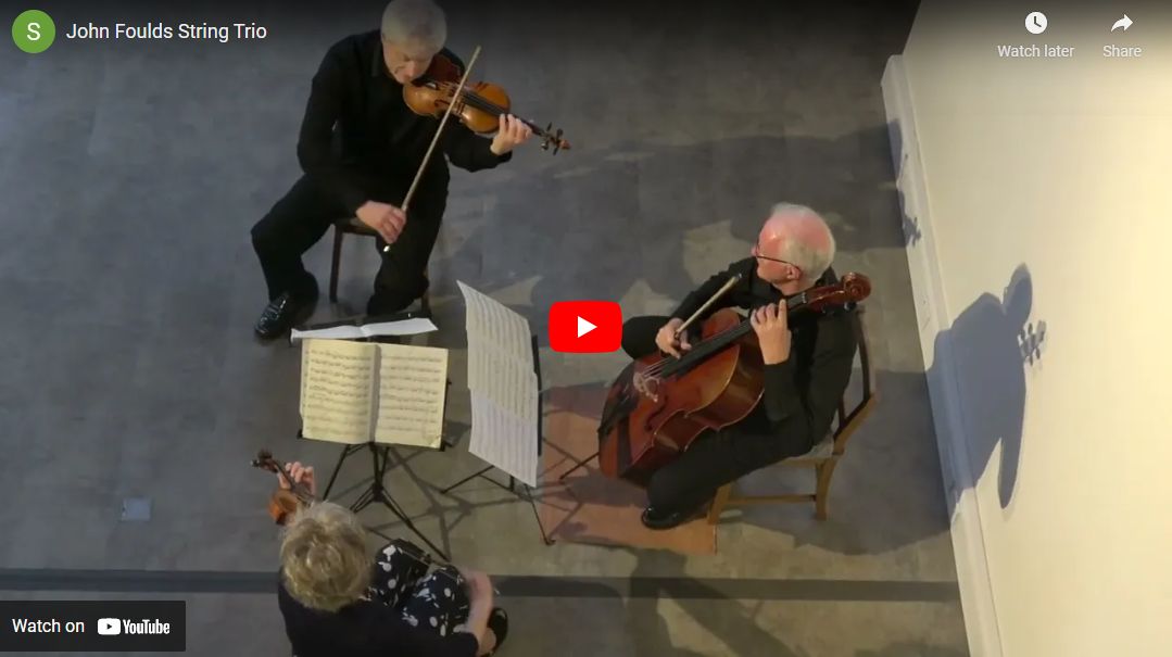 First ever performance of John Foulds String Trio played by The Bochmann Trio at Cheltenham’s Chapel Arts Centre